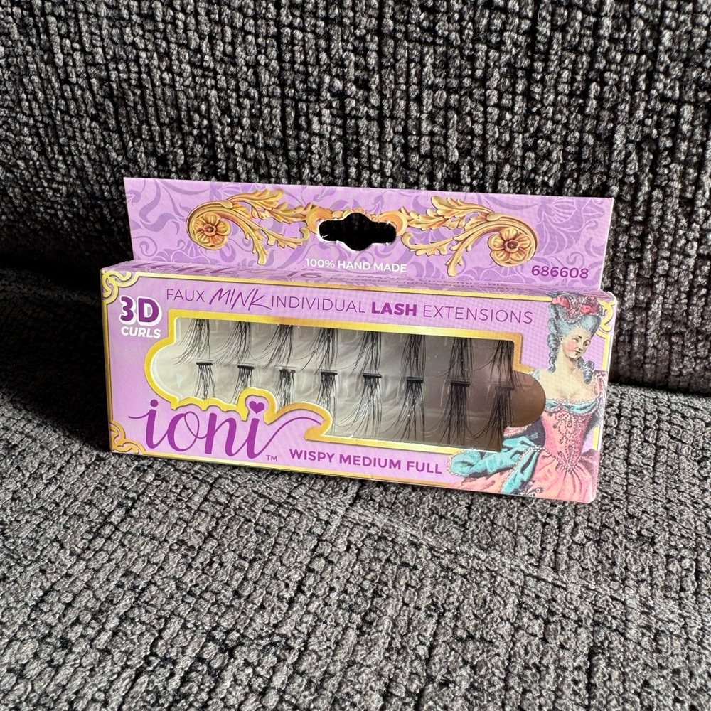 Ioni Handmade Faux Mink Indivi Lashes Wispy Medium Full *ADD ON